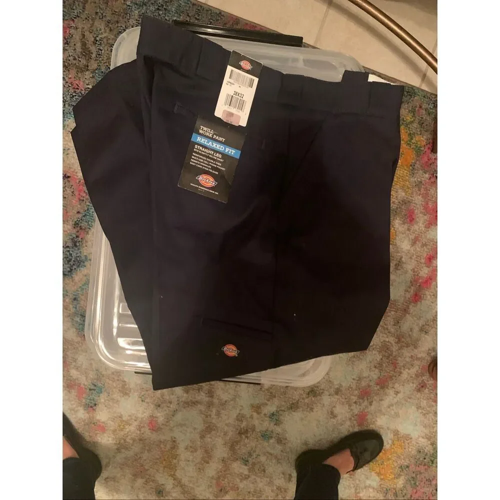 NWT Dickies Men's Loose Fit, Twill Work Pant, Black